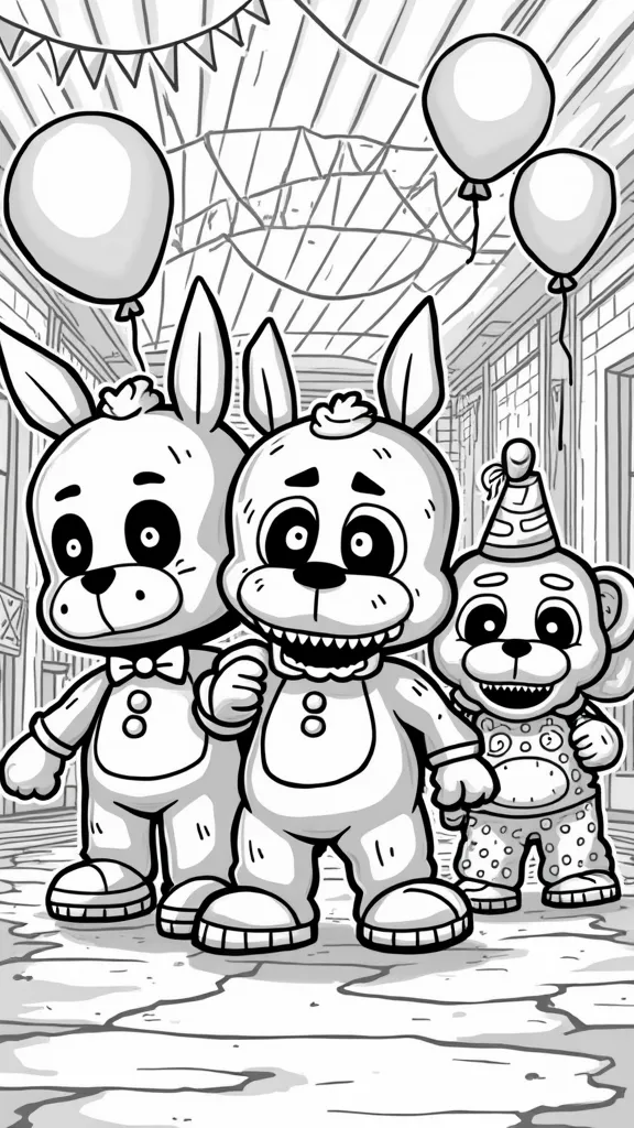 sister location five nights at freddy’s coloring pages